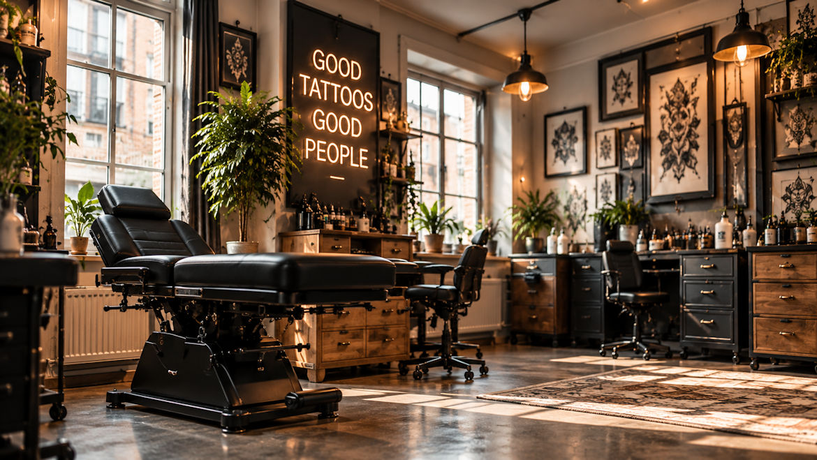 Interior de Black Ink Tattoo Studio